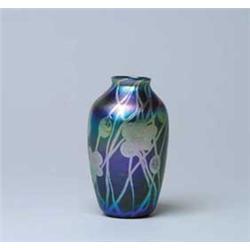 TIFFANY DECORATED VASE