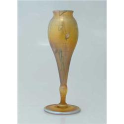 SMALL TIFFANY DECORATED VASE