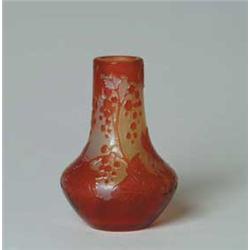 GALLE FIREPOLISHED VASE
