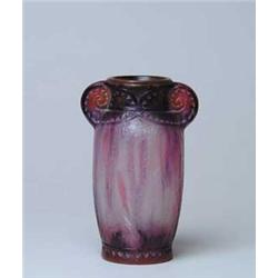 G. ARGY ROUSSEAU PATE DE VERRE VASE