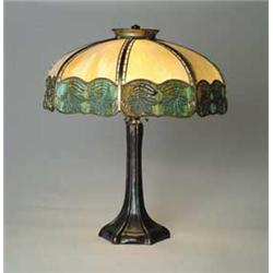 HANDEL METAL OVERLAY TABLE LAMP