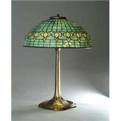 SIGNED TIFFANY POMEGRANATE TABLE LAMP