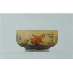 DAUM CAMEO & ENAMEL SALT