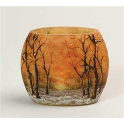 DAUM NANCY PILLOW VASE