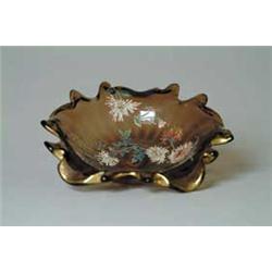 EARLY GALLE ENAMELED BOWL