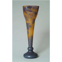 MONUMENTAL DAUM APPLIED CAMEO VASE