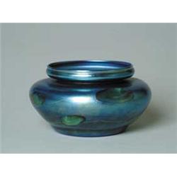 LARGE TIFFANY DECORATED BOWL