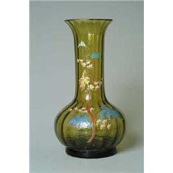 MONUMENTAL GALLE ENAMELED VASE