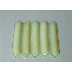 LARGE LOT OF UNSIGNED YELLOW OPALESCENT TIFFANY PRISMS