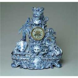 GALLE FAIENCE CLOCK