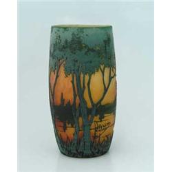 DAUM SUMMER SCENE VASE