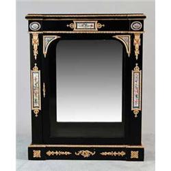 FRENCH STYLE EBONIZED CABINET