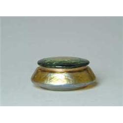 TIFFANY GLASS & ENAMELED BOX