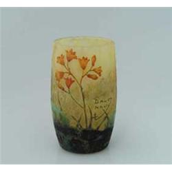 SIGNED DAUM NANCY MINIATURE VASE