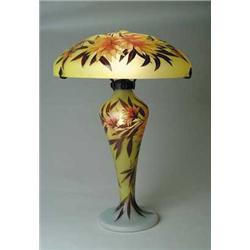 LEGRAS ENAMELED LAMP