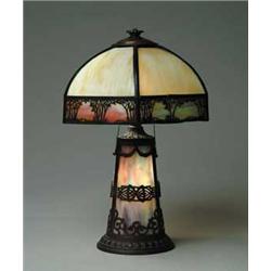 HANDEL METAL OVERLAY LAMP