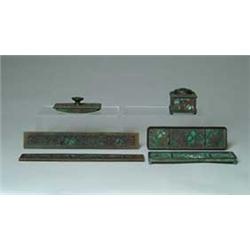 TIFFANY BRONZE DESK ACCESSORIES
