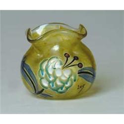 LEGRAS ENAMELED VASE