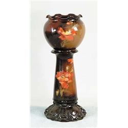 TWO PART ART POTTERY JARDINIÈRE