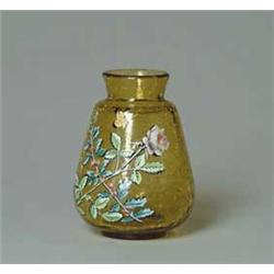 SIGNED MOSER CRACKLE VASE