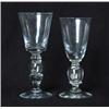 Image 1 : TWO BLOWN GLASS GOBLETS