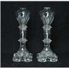 Image 1 : PAIR OF PRESSED GLASS WHALE OIL LAMPS