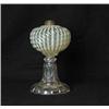 Image 1 : SWIRL PATTERN VASELINE OPALESCENT LAMP