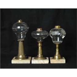 THREE OIL LAMPS