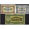 Image 1 : Bulgarian National Bank, 1917-1918, Trio of Issued Notes