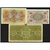 Image 2 : Bulgarian National Bank, 1917-1918, Trio of Issued Notes