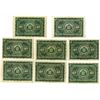 Image 2 : Banco Espanol de la Isla de Cuba, 1896, Group of 8 Issued Notes