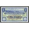 Image 2 : Isle of Man Bank Ltd. 1956 Issue Banknote.