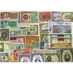 Miscellaneous World Assortment of 60 Banknotes