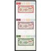 Image 1 : Central Bank of the Philippines, 1949 Composite Proof or Specimen Sheet of 3 notes.