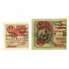 Image 1 : Ministerstwo Skarbu (Ministry of Finance), 1924, Provisional Bilet Zdawkowy Issue Pair