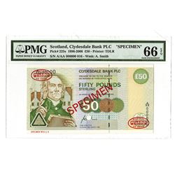 Clydesdale Bank, 1996-2006, Specimen Banknote