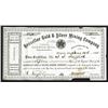 Image 1 : Hasselloe Gold and Silver Mining Co., 1863 Stock Certificate.