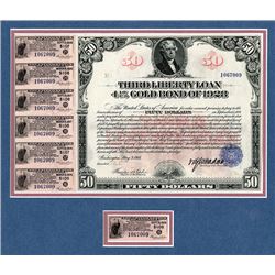 Third Liberty Loan Bond 4.25 % Gold Bond of 1928 Issue May 9, 1918.