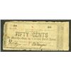 Image 1 : Mayers & Bro.Ê50¢ Jan. 9, 1862 Rothert 234-13 Obsolete Banknote.