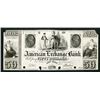 Image 1 : American Exchange Bank, ca.1930's (1831 written in) Proof Obsolete Banknote.