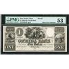 Image 1 : Oneida Bank, 1838 Obsolete Proof - SENC.