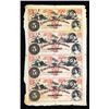 Image 1 : Central Bank of Pennsylvania, ca. 1857-1860 Uncut Obsolete Sheet.