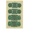 Image 2 : State of South Carolina, 1872 Uncut Sheet of 4 notes.