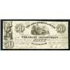 Image 1 : Government of Texas Treasury Note, 1838, Obsolete Note Signed by Sam Houston.