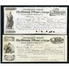 Image 1 : Office Pittsburgh, Ft. Wayne & Chicago, Interest Scrip, 1857 to 1862 Obsolete Scrip Note Pair.