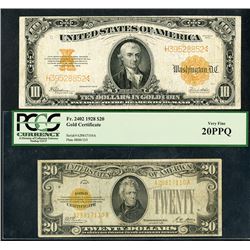 Gold Certificate, Series 1922-1928