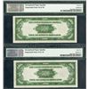 Image 2 : Federal Reserve Note, $500 1934A, Fr#2202-H (HA Block) High Grade Pair.