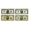 Image 1 : Federal Reserve and National Currency Notes, 1928-1929, Quartet of Notes