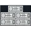 Image 2 : American Bank Note Company, 1929 (ca.1960-80's) Specimen Advertising Note Quintet.