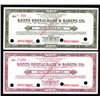 Image 1 : Kents Restaurant & Baking Co. of Atlantic City, 1933 Specimen Depression Scrip Note Pair.